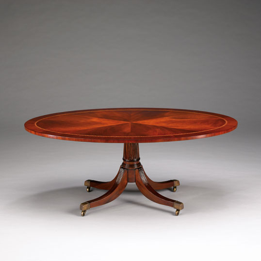 Oval Pedestal Coffee Table Jansen Furniture