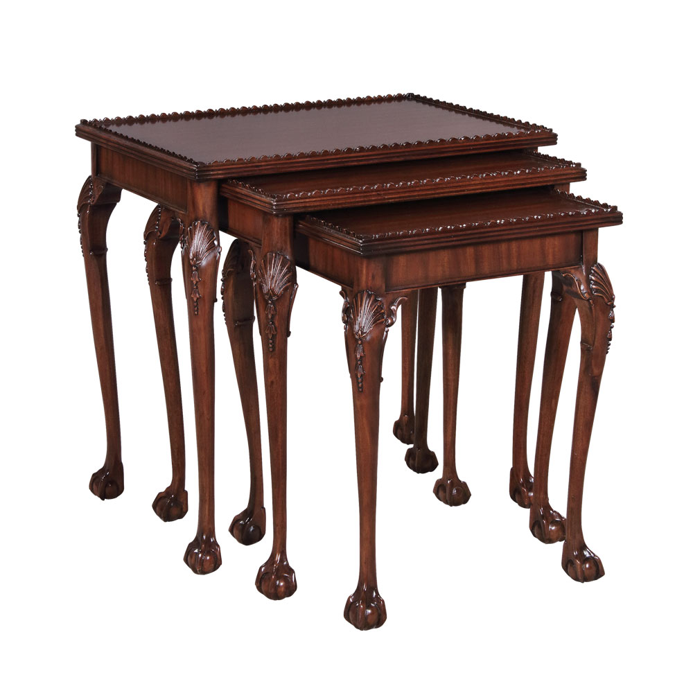SALEM NESTING TABLES WOOD TOP Jansen Furniture