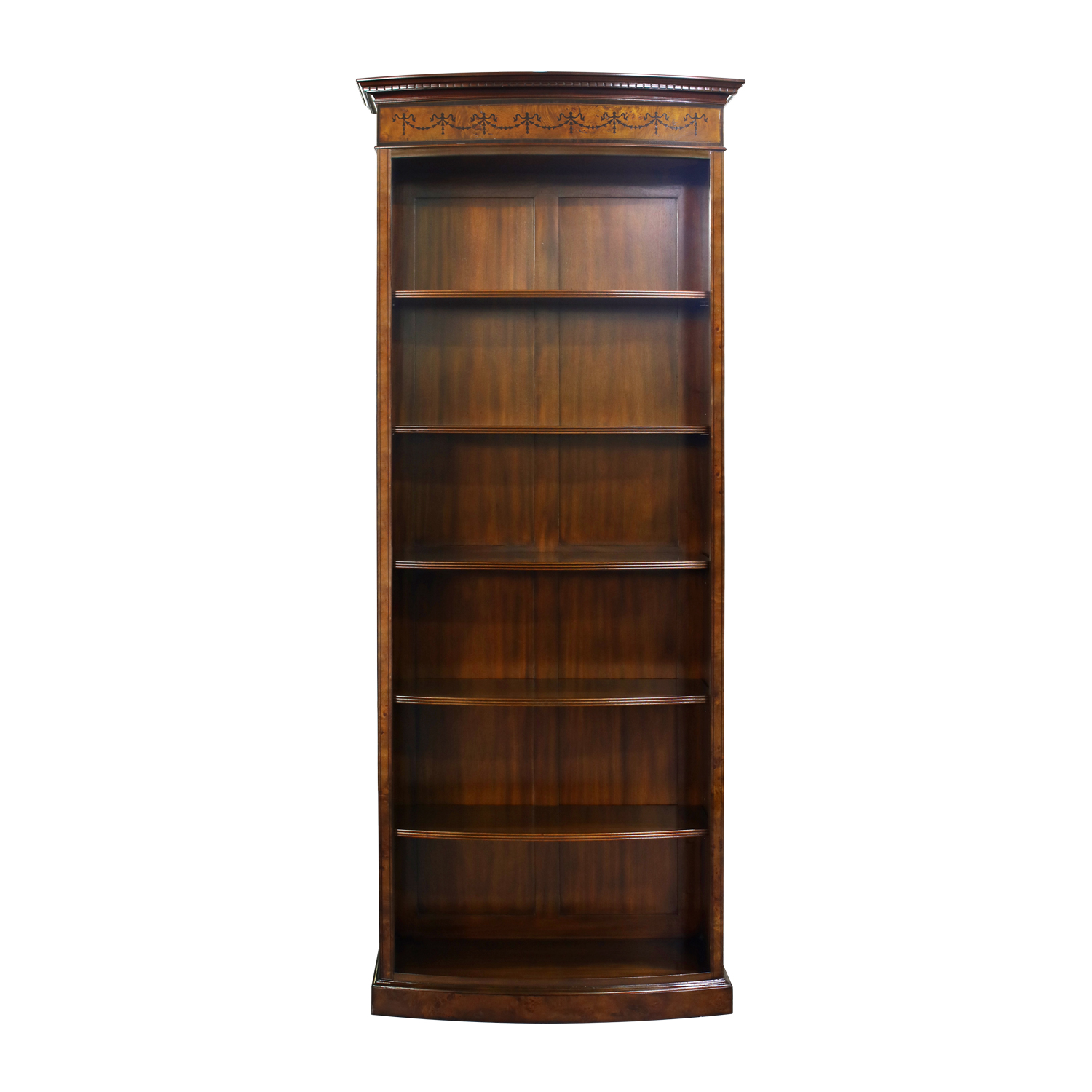 33477-220-Bow-Fronted-Bookcase-Tall,-Burl,-BS-(1)