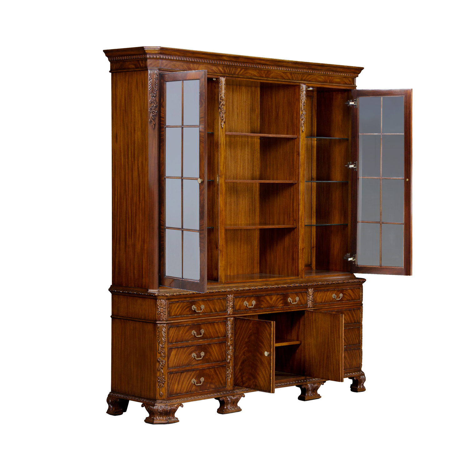 33883LED---George-II-Bookcase,-Swirl,-with-Lighting,-EM,-193169-BV-(3)