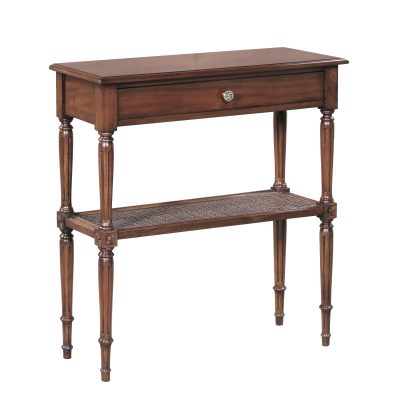 33720 - French End Table with Woven Mat Shelf, EM, 2 copy