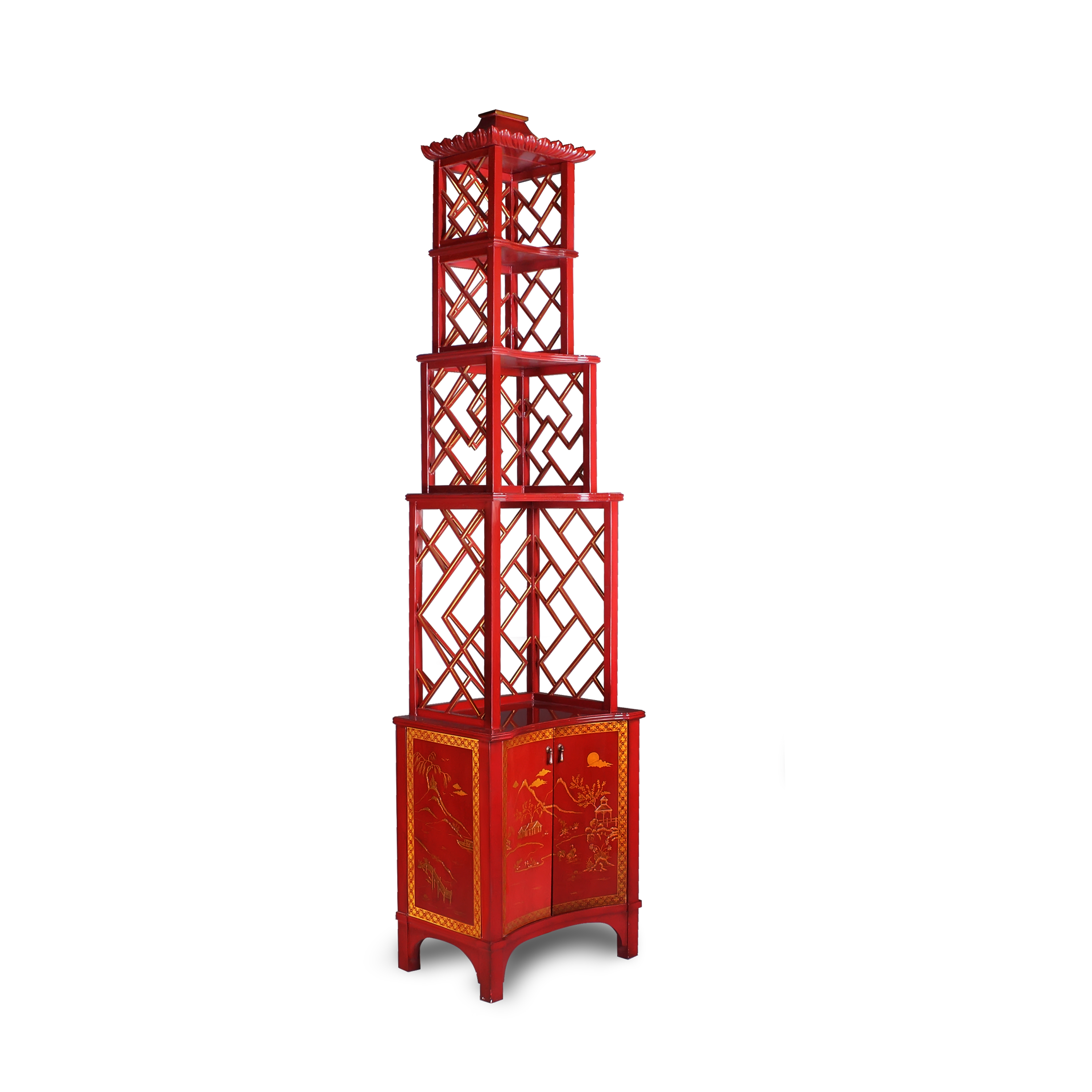 34273-Etagere-Chinoiserie,-Right-Red--1