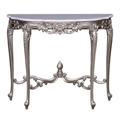 34101---Louis-XV-Console,-Marble-Top,-SG-+-WHITE-MARBLE,-1