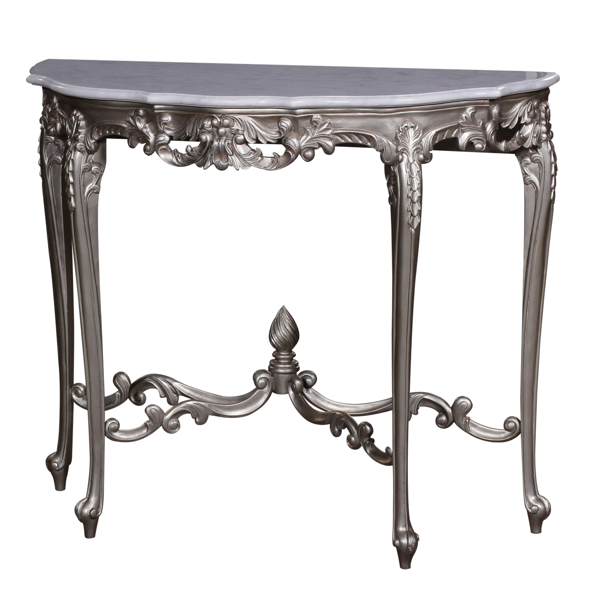 34101---Louis-XV-Console,-Marble-Top,-SG-+-WHITE-MARBLE,-173211-2