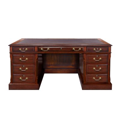 31903NA---Office-Desk,-2-Side-File-Drawers-+-Back,-SOF3534-Mahogany-Wood,-EM-+-ABRN,-193167-BV-(1)
